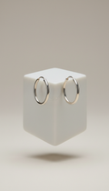 Sterling Silver Minimalist Hoop Earrings