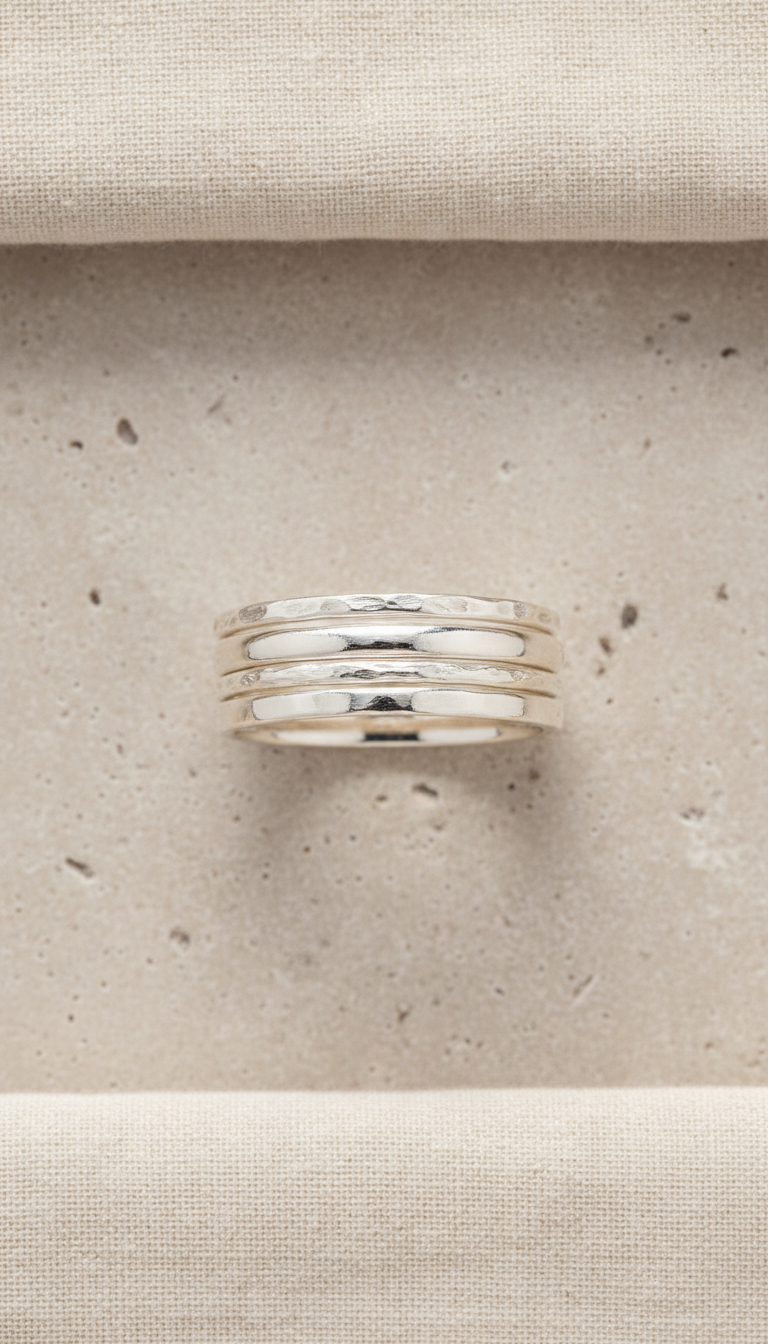 Sterling silver everyday stacking rings